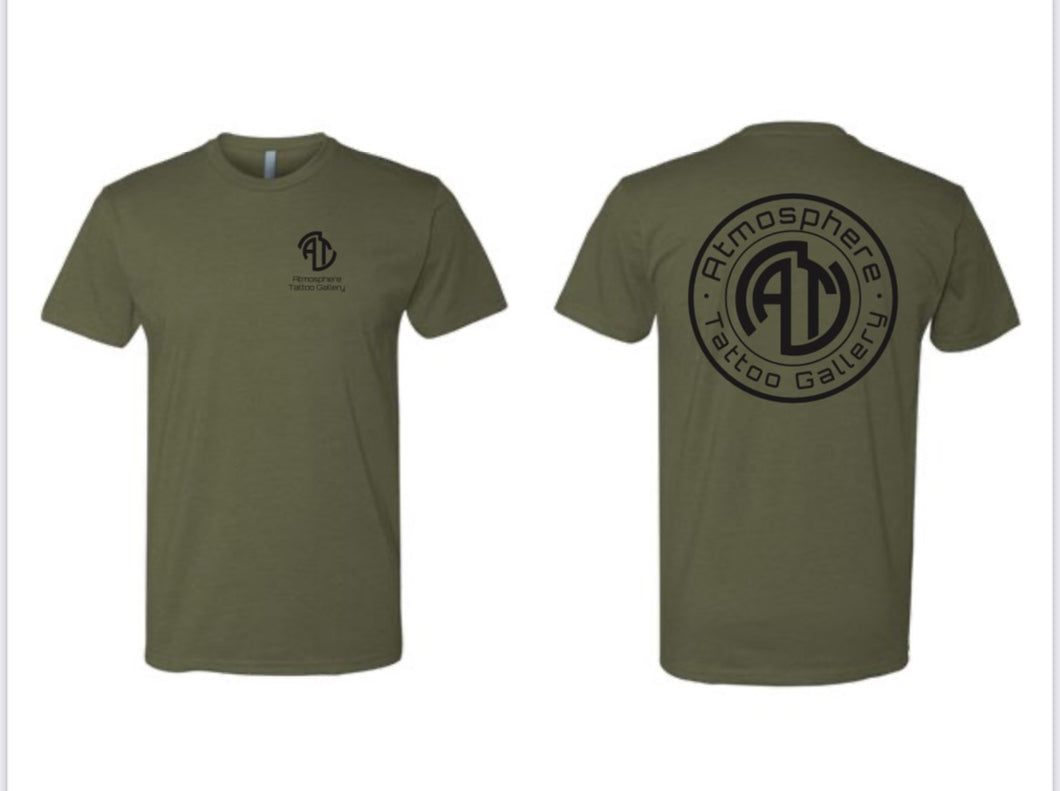 Military Green T-Shirt w/ Black Letters
